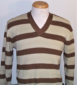 70s striped sweater