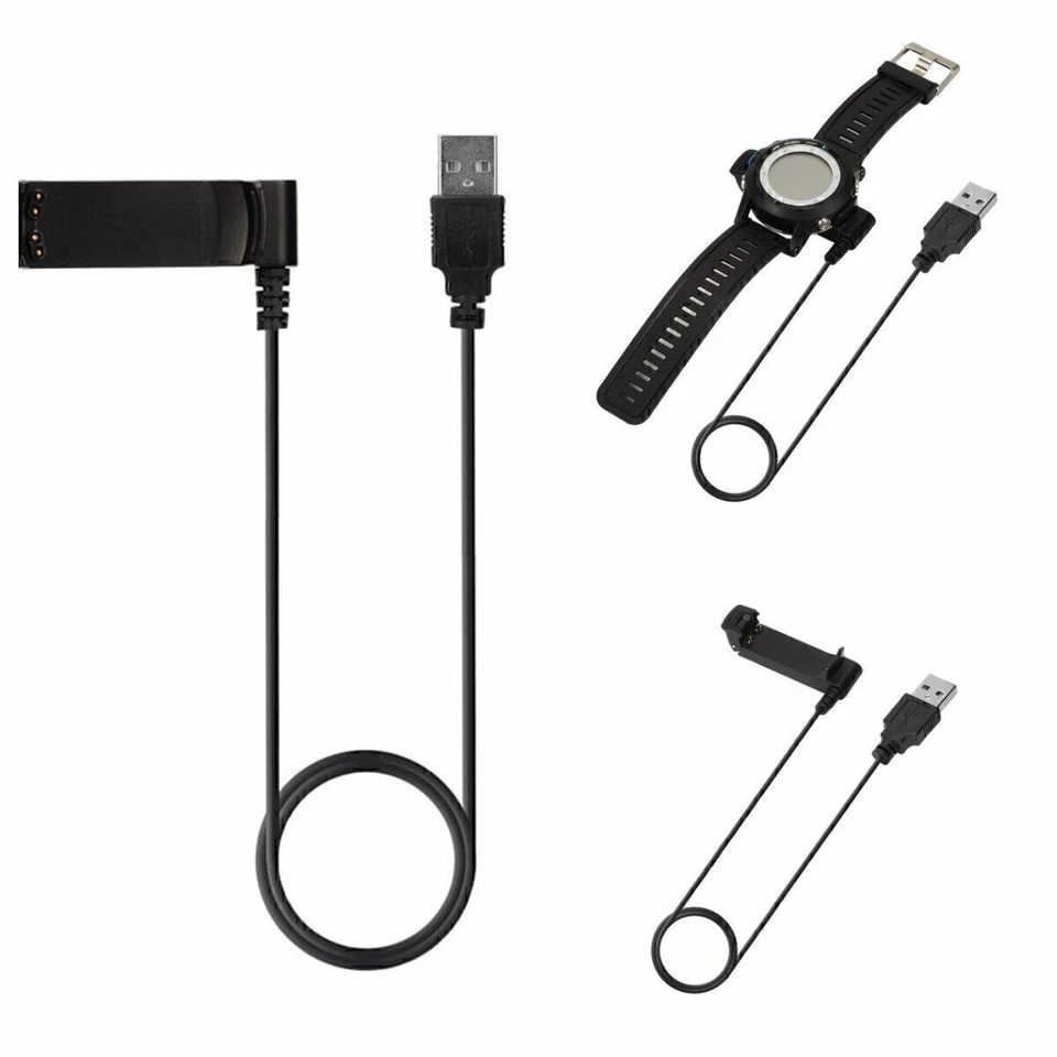 Charger USB Charging Dock Cable Cord For Garmin Fenix / 2 Quatix Tactix D2 Parts - Image 2 of 4