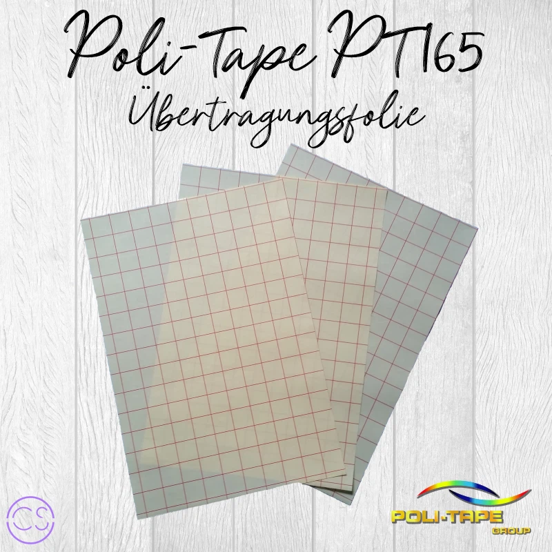 (5,29€/m²)Transferfolie / Übertragungsfolie Poli-Tape PT165 3xDIN A4 (21x30cm)