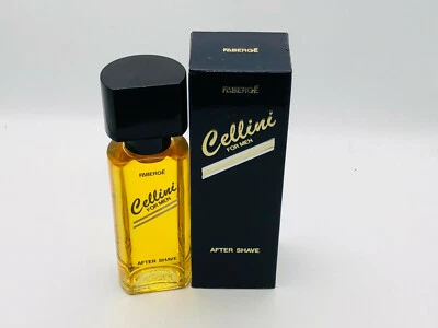 After Shave Faberge Cellini Pour Homme 100 ML Vintage Après-rasage Rare - Photo 1/4
