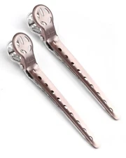 YS Park Professional Salon Hair Sectioning L-Clips PALE PINK - Pack of TWO
