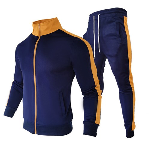Hombres Jogger Chándal Informal 2 Pieza Pantalones Deportivos Suéter  Chaqueta Sweatsuit Conjunto | eBay