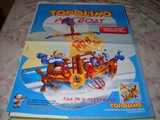 LOCANDINA TOPOLINO PP8 BOAT POSTER MANIFESTO PROMOZIONALE DISNEY GADGET