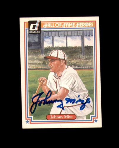 Johnny Mize #10 1983 Donruss Hall of Fame Heroes card