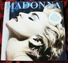 MADONNA TRUE BLUE BIG "FEATURES" UK VINYL RECORD PROMO STICKER SET HERB RITTS LP