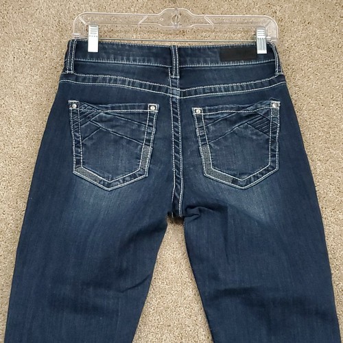 DAYTRIP MILA Womens Teens 25 skinny stretch Thick Stitch Denim jeans 28x25 - Picture 4 of 11