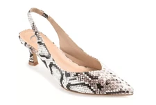 Journee Collection Women Medium and Wide Width Mikoa Kitten Heel Sling 7.5M US
