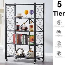 5-Tier Garage Storage Rack Utility Rack Metal Shelving Unit, 28x 13.4 x 62 Inch