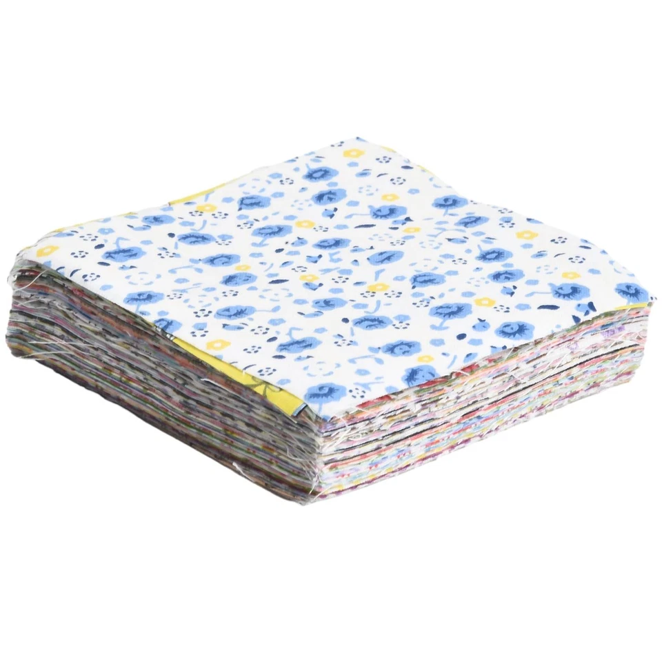 100pc 10 * 10cm Quadratisches Stoffb??ndel Patchwork Kleidung N?hen Quilten - Bild 4 von 4