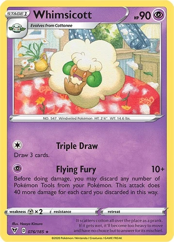 Whimsicott 076/185 Swsh04: Vivid Voltage