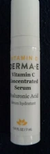 New Derma E Vitamin C Concentrated Serum Hyaluronic Acid .25oz Travel Size