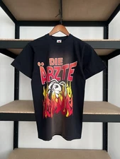 Vintage 2000s Die Arzte Punk Rock Band Black T-shirt Sz S