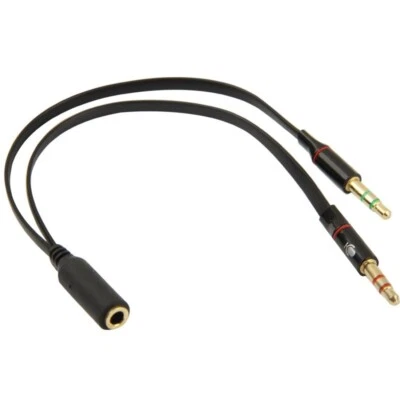 Câble Adaptateur 3.5mm Jack Audio Micro Mâle vers Femelle pour Ordinateur PC  - Photo 1/4