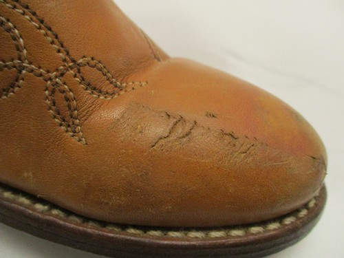 Vintage Dingo Acme Women Tall Brown Leather Inlay Cowboy Boots Sz 5 M Style 7424 - Picture 14 of 16