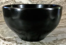 Pretty Rice Bowl Black Trilogy. Matte Finish. 6 x 3.5 Inches. New.