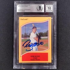 Ryan Klesko signed 1990 ProCards A & AA #106 Pre RC card BAS 10 auto