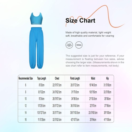 Kids Girls Tracksuit 2 Piece Vest And Trousers Athletic Sweatsuit Jogging Yoga - Picture 29 of 61