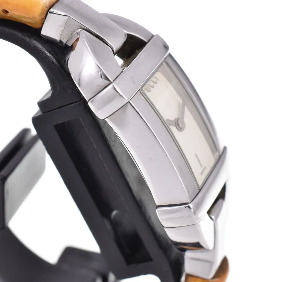 Reloj de cuarzo para dama GUCCI 6800L acero inoxidable/banpu esfera marfil C#144258 Foto 4 de 4