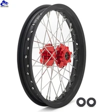 Spoked Rear Wheel 1.85x16 Red Hub Black Rim For Talaria Sting / R MX3 MX4 / XXX