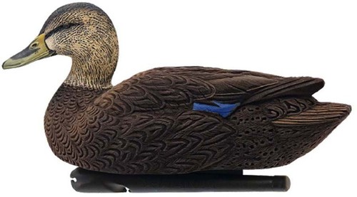 Señuelo Avian X Top Flight Duck, flotador de pato negro flocado, paquete de 6, AVX-AVX8075 - Imagen 6 de 6