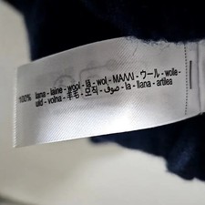 Zara Navy V-Neck Merino Wool Cardigan M