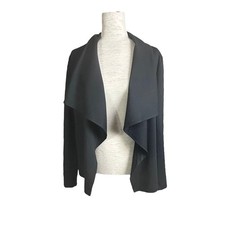 Rafaella Women's Black Open Blazer Jacket Career Office Size Medium