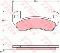 Trw GDB1680 Bremsbelagsatz, Scheibenbremse FüR Aixam, Ligier
