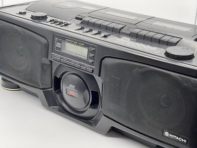 Hitachi CX W700 CD Radio Twin Cassette Recorder Ghetto Blaster