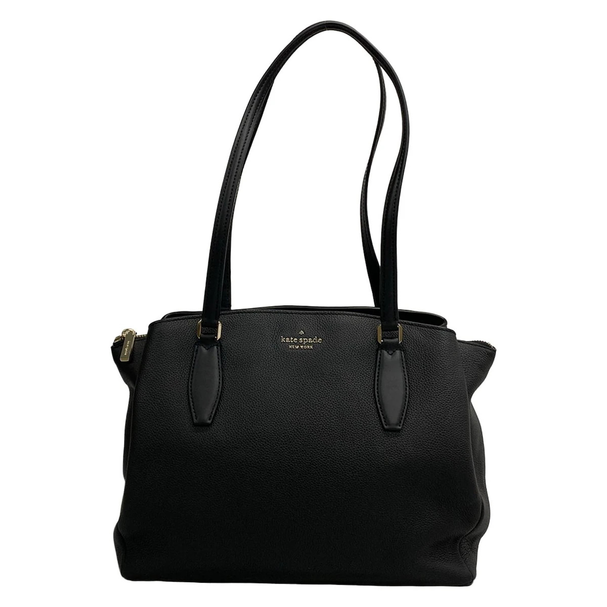 Kate spade Monnaie Large Triple Compartment Tote WKRU6948 Black Leather -