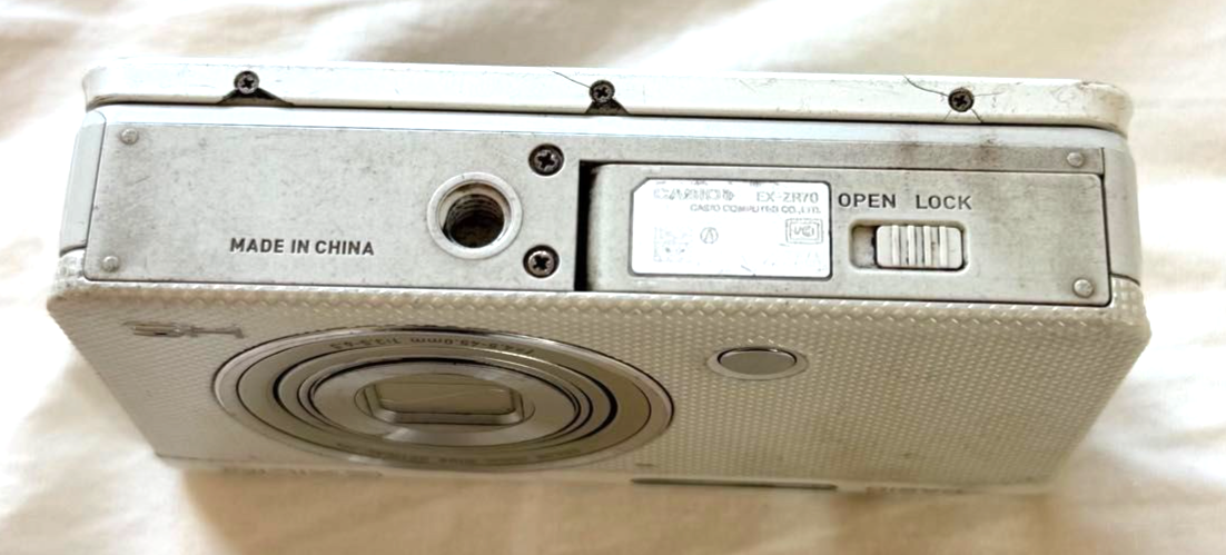 Casio Exilim EX-ZR70 16MP Compact Digital Camera White Box