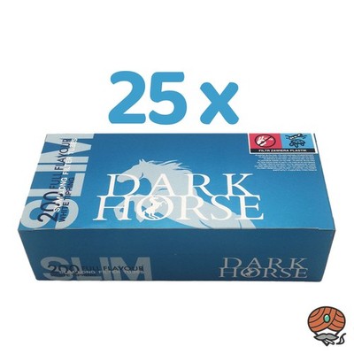 Dark Horse Slim Full Flavour Filterhülsen White Tipping (25x 200 Stück)