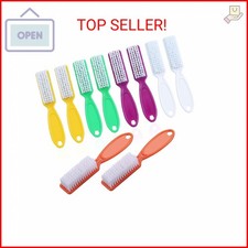 SQULIGT 10 Pcs Handle Grip Cleaning Brushes, Hand Fingernail Nail Scrub Manicure
