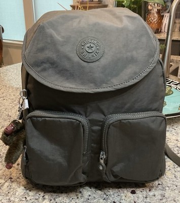 KIPLING Women's Green Fiona Backpack Kl9104 Field Green w/Monkey Knox MSRP $114