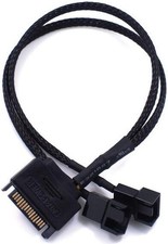 OPSFALCON 2 Pack SATA to 2 x 2-Pin PC Case Fan Power Adapter Cable Support 3 Pin