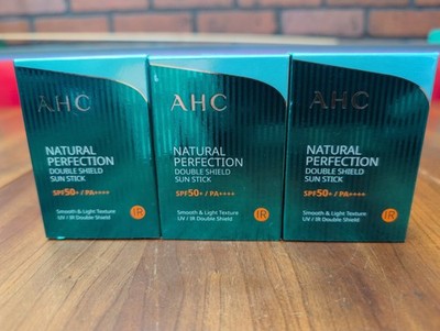 Lot Of 3 AHC Natural Perfection Double Shield Sun Stick 14g SPF50+ PA++++ UV IR