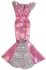 MATTEL 1997 BARBIE DOLL FASHION AVENUE PINK SPARKLING EVENINGWEAR GOWN #18120