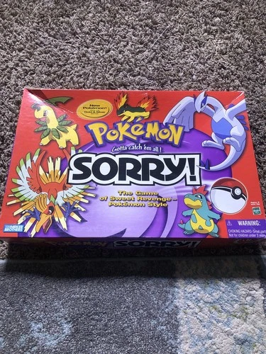 Vintage 90s Pokémon Sorry Board Game Parker Brothers Hasbro Complete