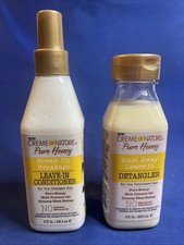 Creme Of Nature-Leave in Conditioner  Detangler- Pure Honey  Coconut Oil 8 Oz