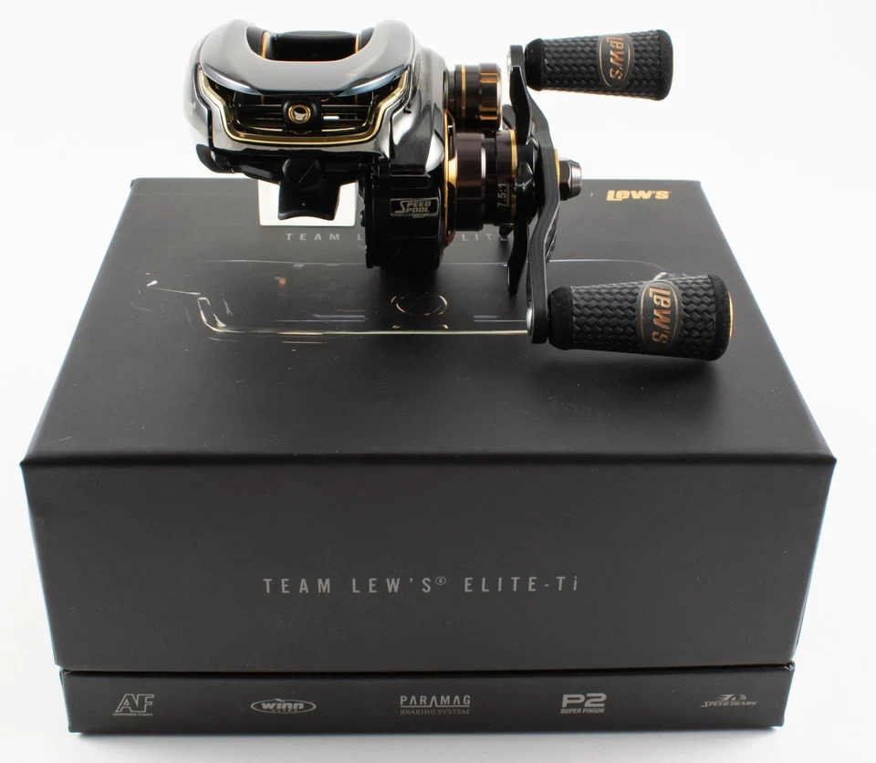 *LEW'S TEAM LEW'S ELITE TI SPEED SPOOL ET1SHL 7,5:1 LINKSHAND BAITCASTROLLE