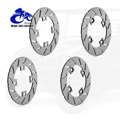4x Front Rear Brake Discs Rotors For Kawasaki KAF820 KAF1000 Mule PRO 2015-2023