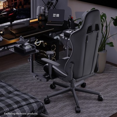 Hottoby Flugsimulator-Ständer mit grauem Sitz für Airbus Stick & Throttle