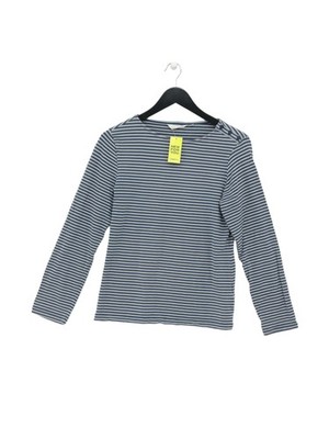 Seasalt Women's Cardigan UK 12 Blue Cotton with Elastane Cardigan