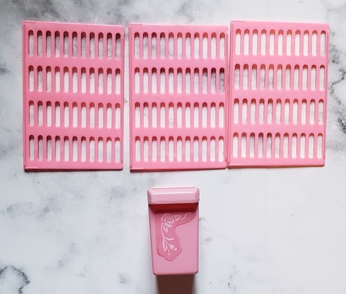 Vintage Barbie Sweet Roses Kühlschrank Ersatzgestelle und Essensbehälter - Bild 1 von 7