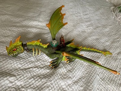 2003 Mega Bloks Krystal Wars Marader Cliff Dragon #9885 Green and Gold
