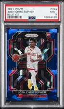 2021 PANINI PRIZM BLUE ICE #324 JOSH CHRISTOPHER 70/125 PSA 9