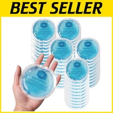 Reusable Round Ice Packs for Injuries 50 Pack