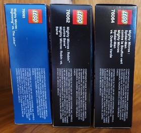 Lego 76062, 76064 And 76093 Super Heroes Mighty Micros Lot MISB