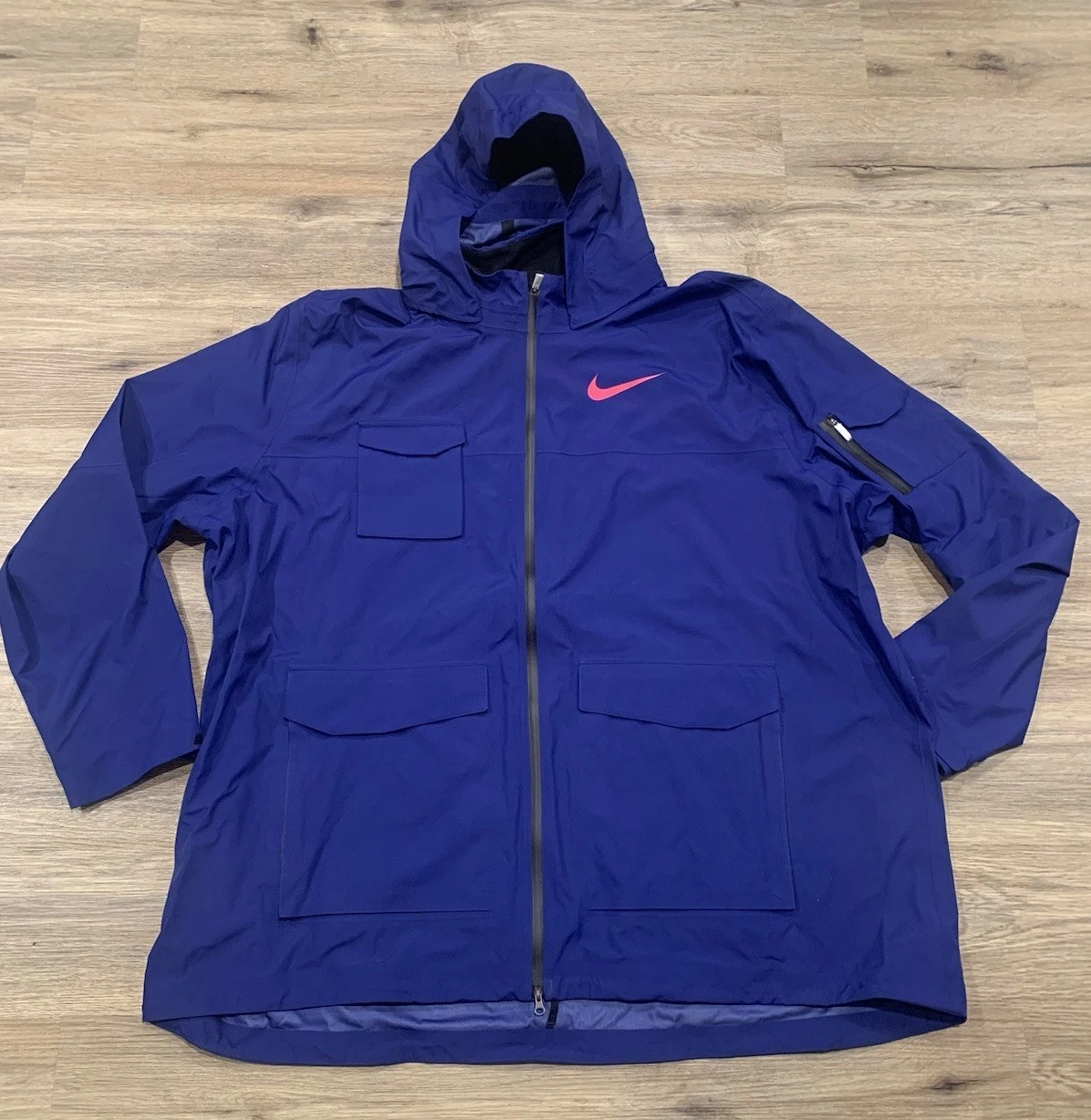 Nike 2023 Pro Elite Storm Fit Running Track Jacket Size 4XL Blue DX9073-455