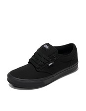 Vans Men's Atwood Low-Top Shoe, Black/Black, 3.5