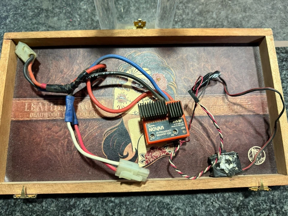 NOVAK 410-M1 ESC CONTROL DE VELOCIDAD VINTAGE, ¡¡solo adelante!! ¡Cableado áspero!! ¡Funciona!! Foto 2 de 4